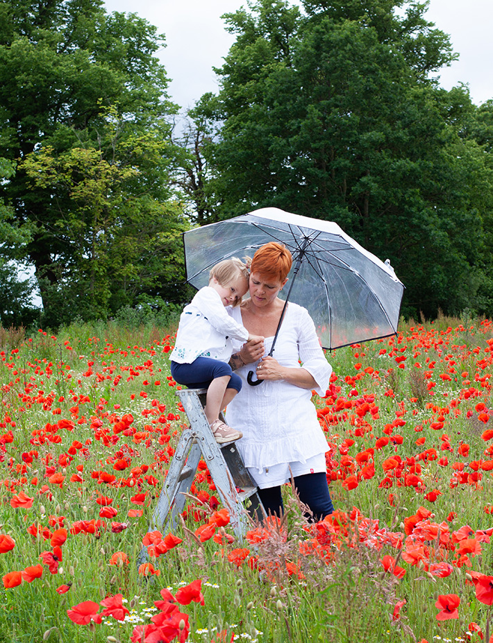 Familienfotografie im Mohnfeld bei Dassow